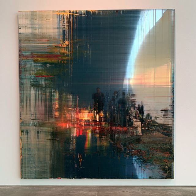 Gerhard Richter style, Midjourney V8.2, render 4 of 4