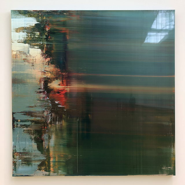 Gerhard Richter style, Midjourney V8.2, render 3 of 4