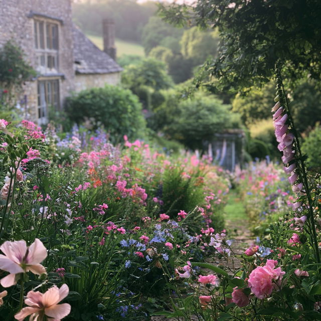 Gertrude Jekyll style, Midjourney V8.2, render 1 of 4