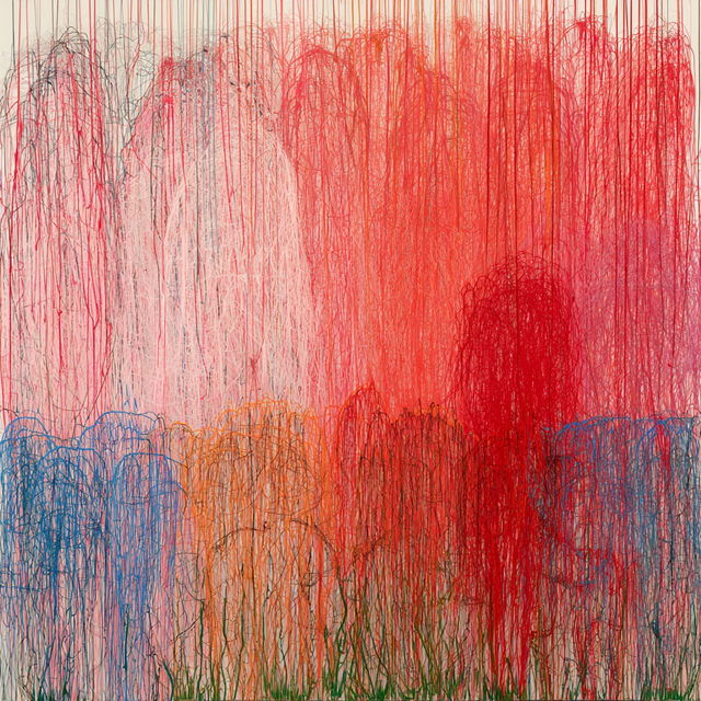 Ghada Amer style, Midjourney V8.2, render 2 of 4