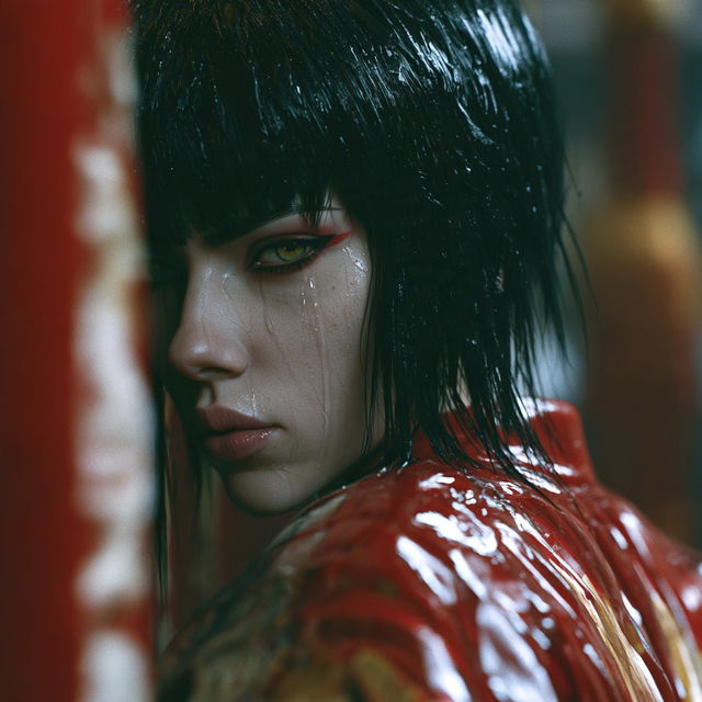 Ghost In The Shell style, Midjourney V8.2, render 4 of 4