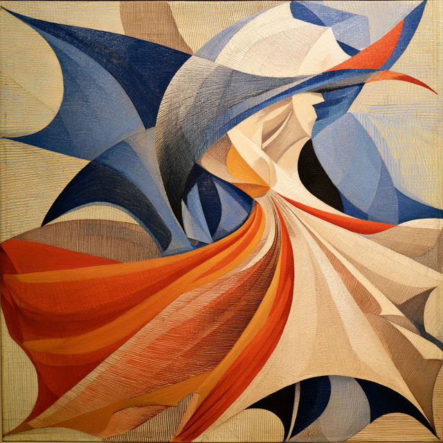 Giacomo Balla style, Midjourney V8.2, render 2 of 4