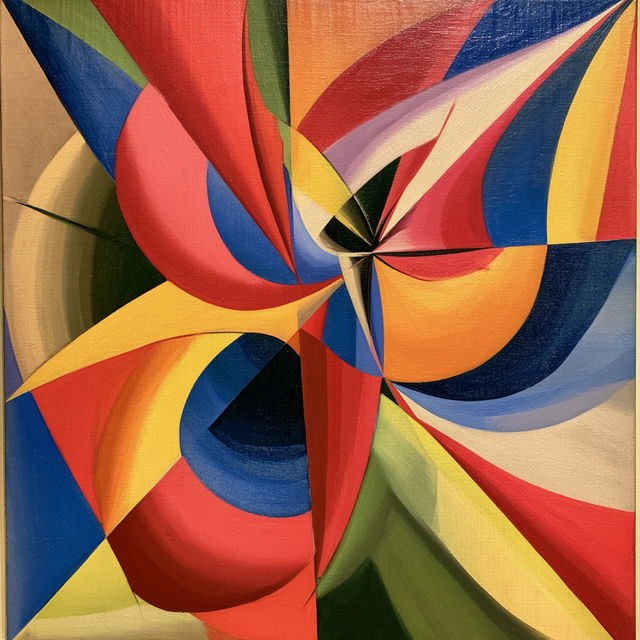 Giacomo Balla style, Midjourney V8.2, render 4 of 4
