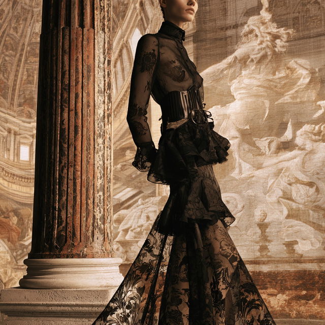 Gianfranco Ferre style, Midjourney V8.2, render 3 of 4