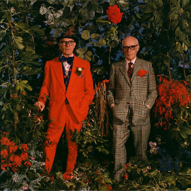 Gilbert and George style, Midjourney V8.2, render 3 of 4