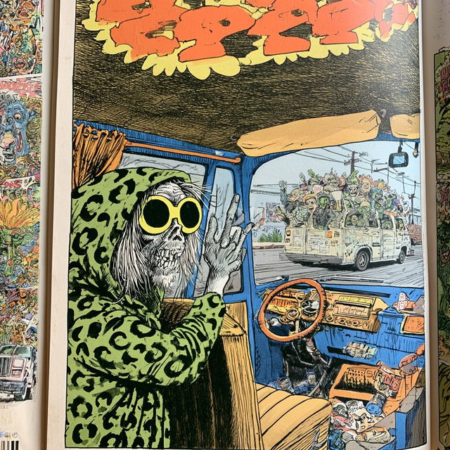 Gilbert Shelton style, Midjourney V8.2, render 3 of 4