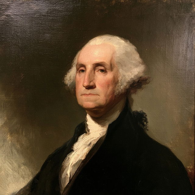 Gilbert Stuart style, Midjourney V8.2, render 1 of 4
