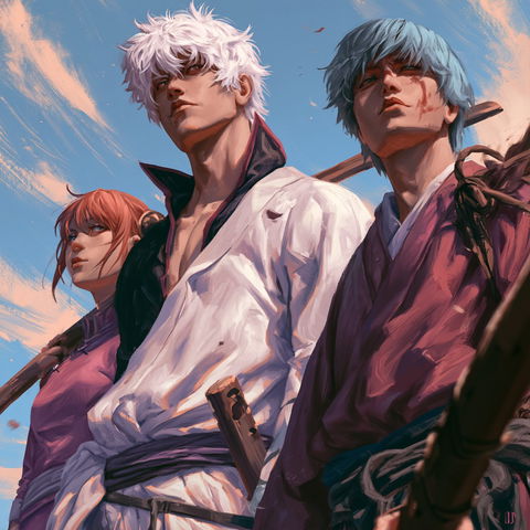 Gintama style (Titles), Midjourney V8.2