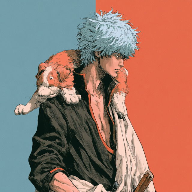 Gintama style, Midjourney V8.2, render 3 of 4