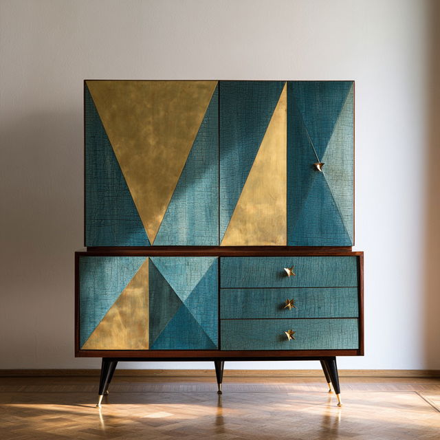 Gio Ponti style, Midjourney V8.2, render 4 of 4