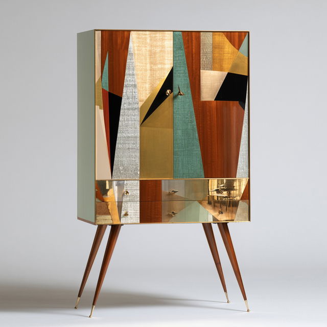 Gio Ponti style, Midjourney V8.2, render 3 of 4