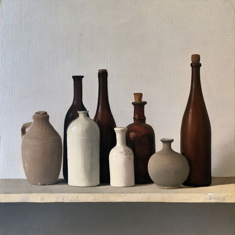 Giorgio Morandi style (Painters), Midjourney V8.2