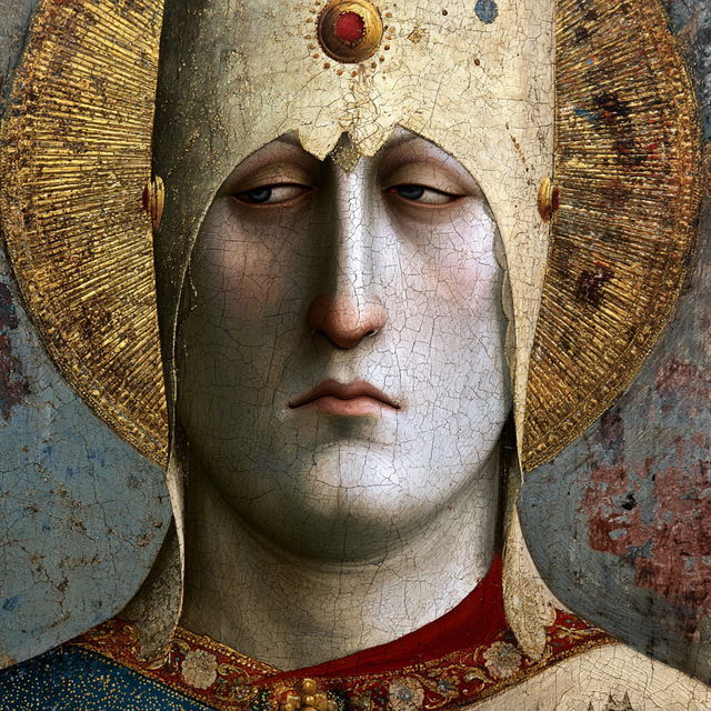 Giotto style, Midjourney V8.2, render 3 of 4