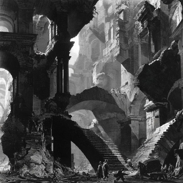 Giovanni Battista Piranesi style, Midjourney V8.2, render 4 of 4