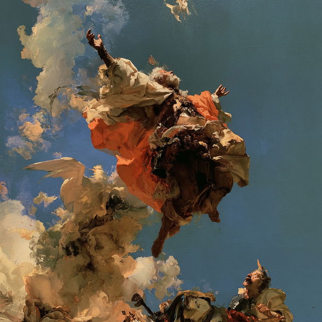 Giovanni Battista Tiepolo style, Midjourney V8.2, render 3 of 4