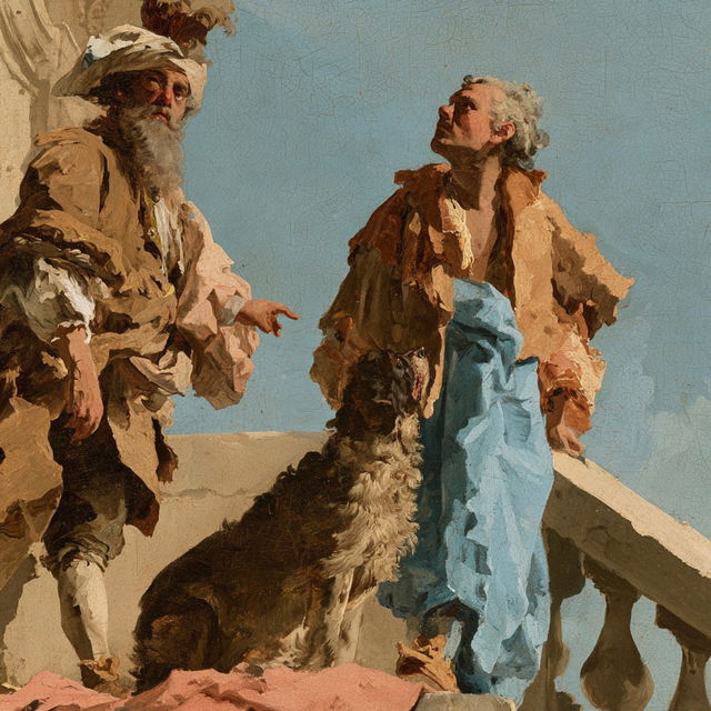Giovanni Domenico Tiepolo style, Midjourney V8.2, render 2 of 4