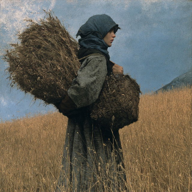 Giovanni Segantini style, Midjourney V8.2, render 2 of 4