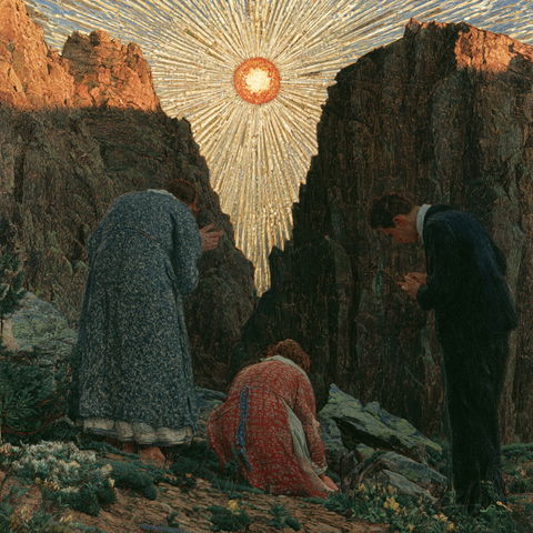 Giovanni Segantini style (Painters), Midjourney V8.2
