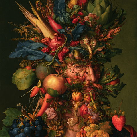 Giuseppe Arcimboldo style (Painters), Midjourney V8.2