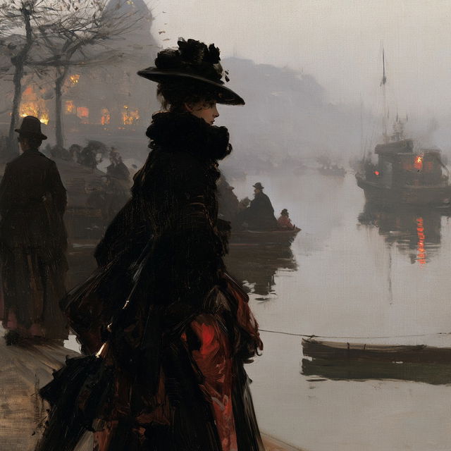 Giuseppe de Nittis style, Midjourney V8.2, render 2 of 4