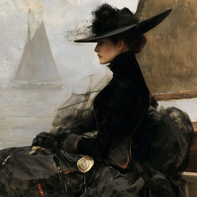 Giuseppe de Nittis style, Midjourney V8.2, render 4 of 4