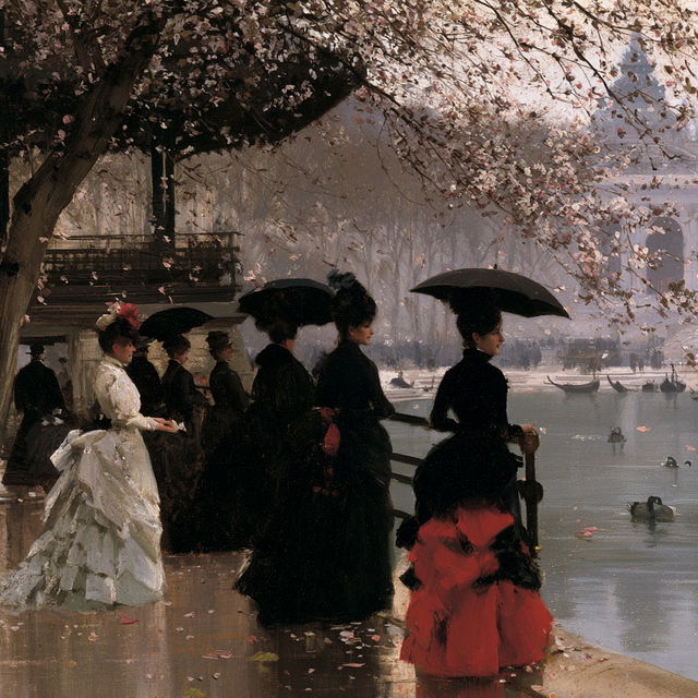 Giuseppe de Nittis style, Midjourney V8.2, render 3 of 4