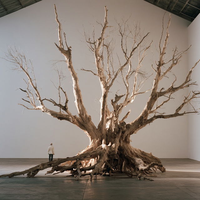Giuseppe Penone style, Midjourney V8.2, render 3 of 4