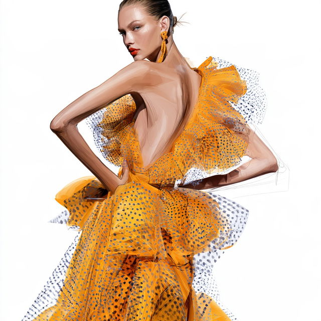 Glamour fashion style, Midjourney V8.2, render 4 of 4
