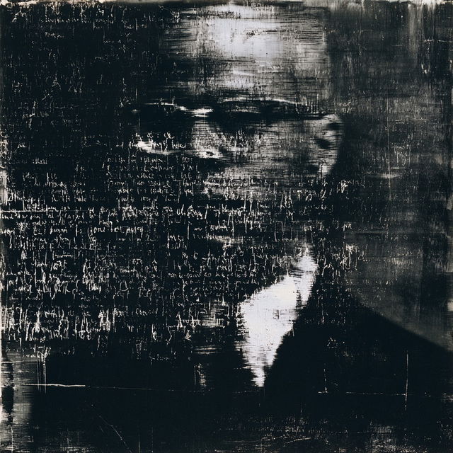 Glenn Ligon style, Midjourney V8.2, render 1 of 4