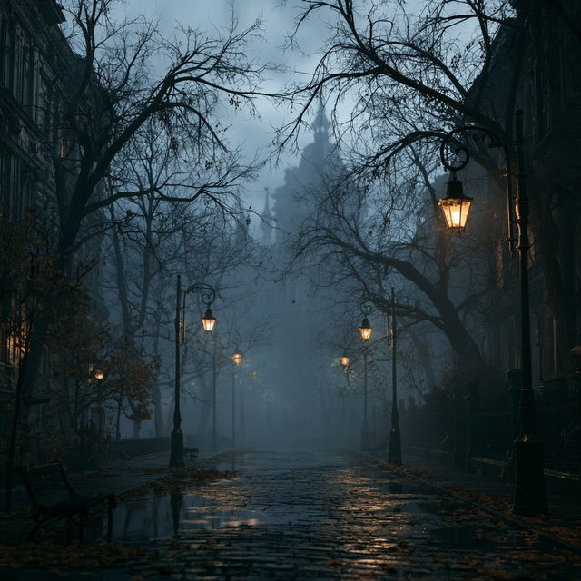 Gloomy atmosphere style, Midjourney V8.2, render 1 of 4