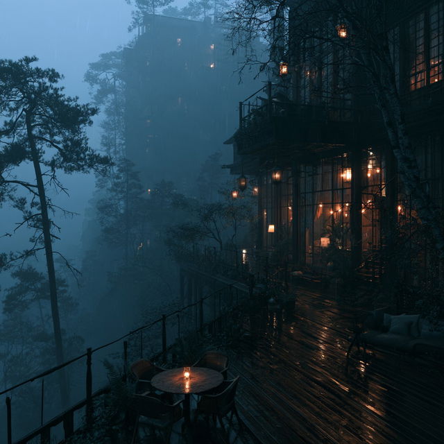 Gloomy atmosphere style, Midjourney V8.2, render 3 of 4