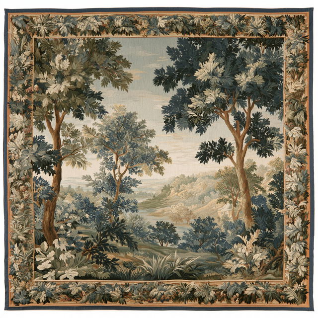 Gobelin tapestry style, Midjourney V8.2, render 2 of 4