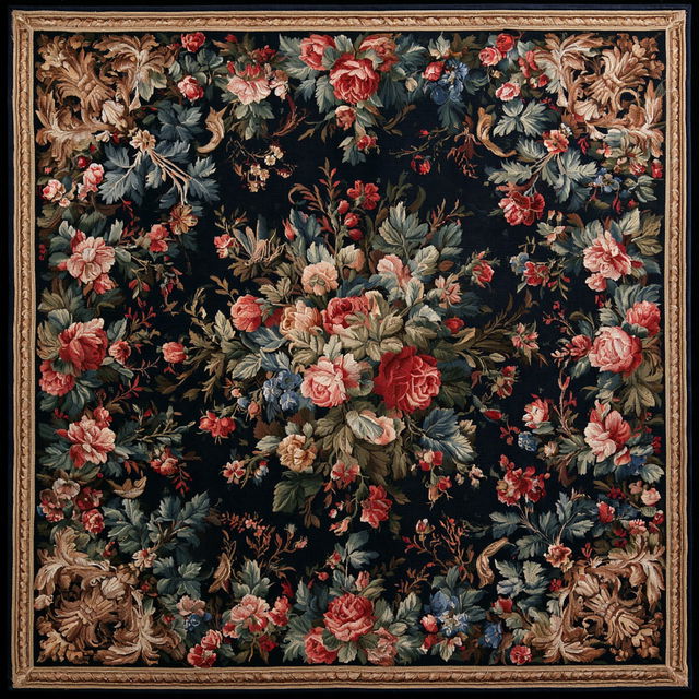Gobelin tapestry style, Midjourney V8.2, render 1 of 4