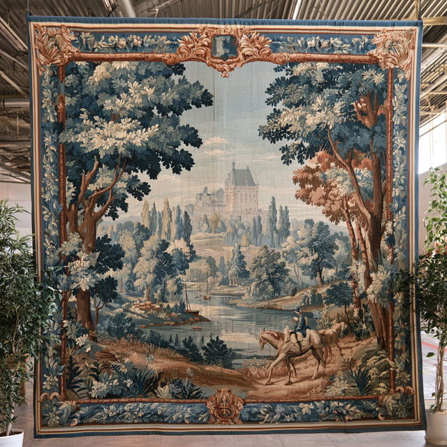 Gobelin tapestry style, Midjourney V8.2, render 3 of 4