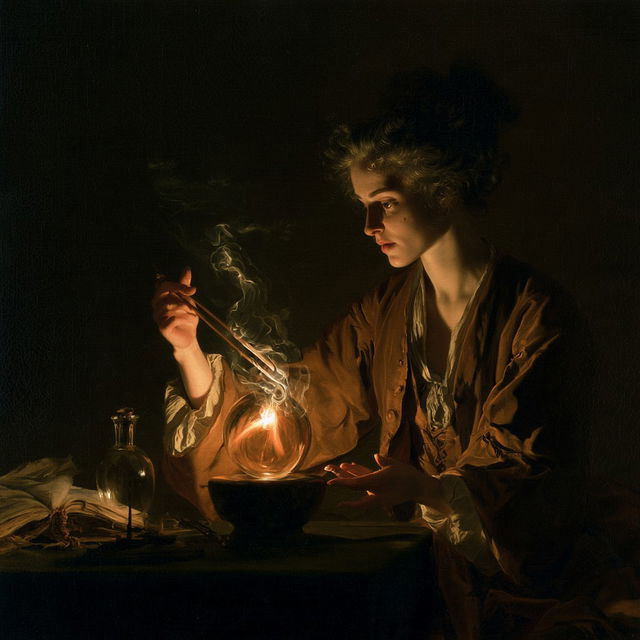 Godfried Schalcken style, Midjourney V8.2, render 2 of 4