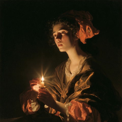 Godfried Schalcken style (Painters), Midjourney V8.2