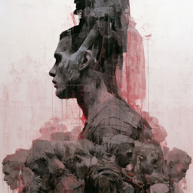 Gonzalo Borondo style, Midjourney V8.2, render 4 of 4