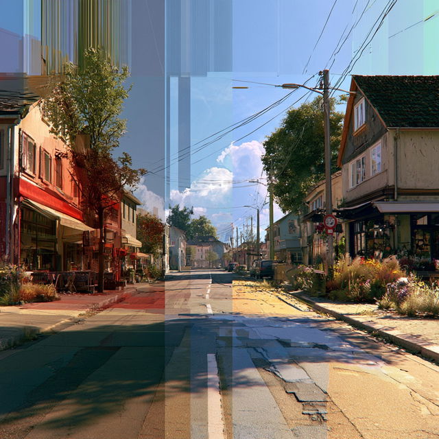 Google Street View style, Midjourney V8.2, render 3 of 4