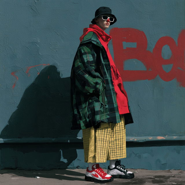 Gopnik fashion style, Midjourney V8.2, render 2 of 4