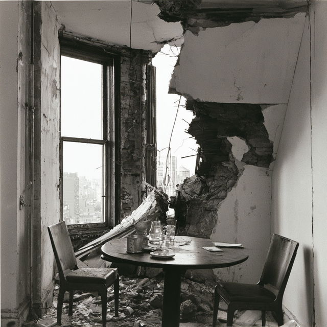 Gordon Matta-Clark style, Midjourney V8.2, render 2 of 4