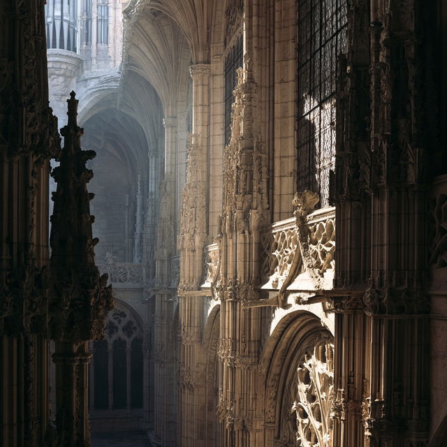Gothic architecture style, Midjourney V8.2, render 4 of 4