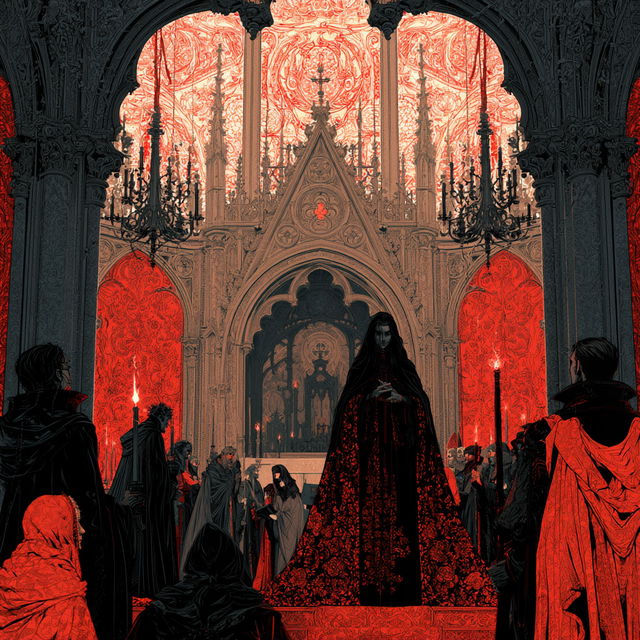 Gothic art style, Midjourney V8.2, render 2 of 4