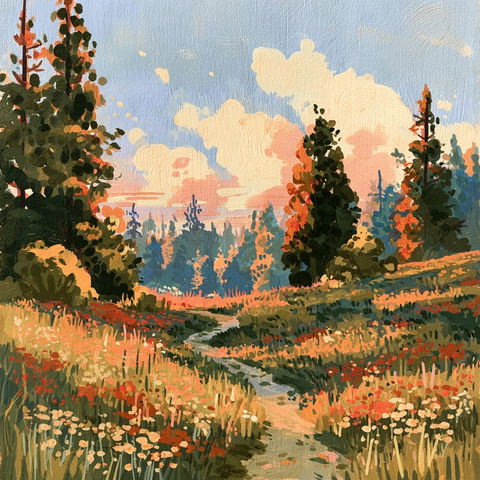 Gouache paint style (Techniques), Midjourney V8.2