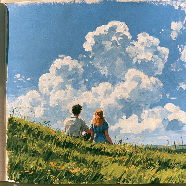 Gouache paint style, Midjourney V8.2, render 4 of 4