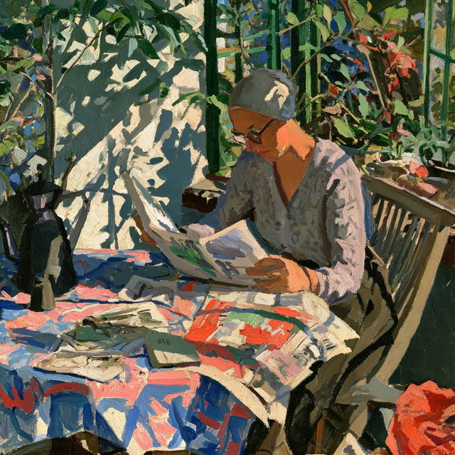 Grace Cossington Smith style, Midjourney V8.2, render 3 of 4