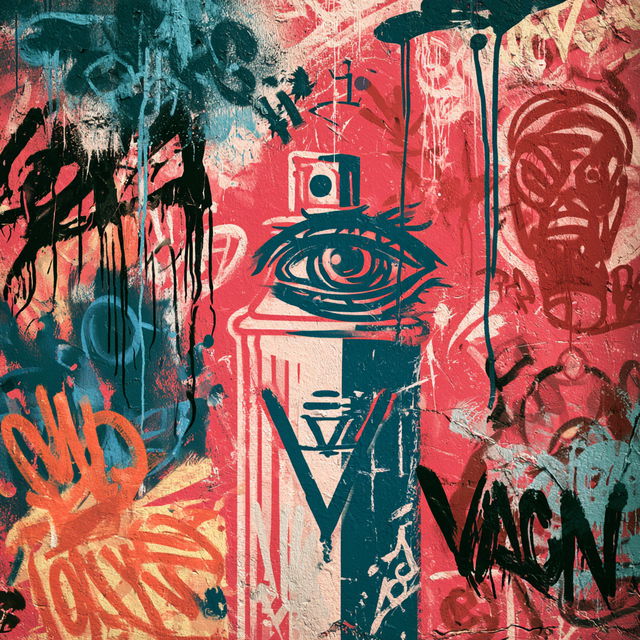 Graffiti style, Midjourney V8.2, render 1 of 4