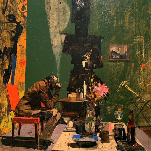 Graham Sutherland style (Painters), Midjourney V8.2