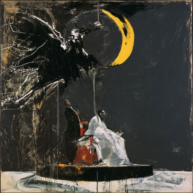 Graham Sutherland style, Midjourney V8.2, render 3 of 4