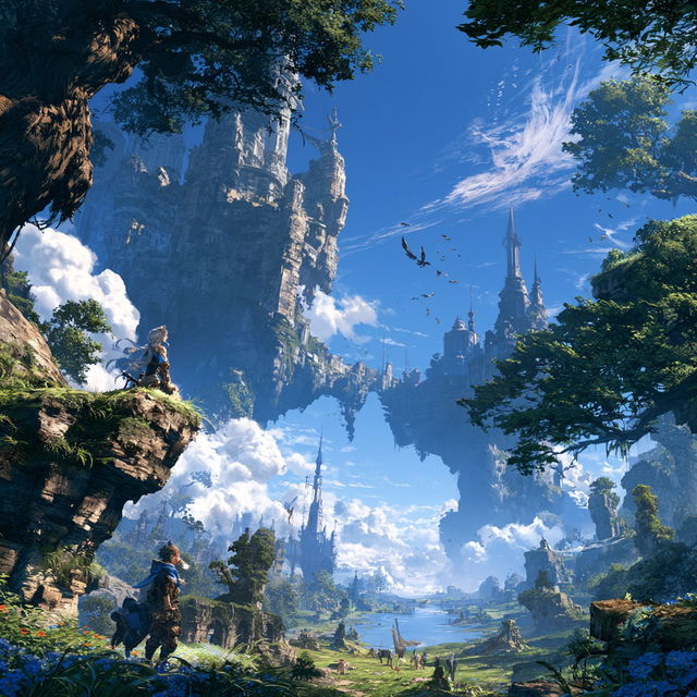 Granblue Fantasy style, Midjourney V8.2, render 2 of 4