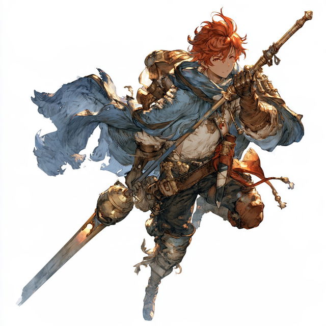 Granblue Fantasy style, Midjourney V8.2, render 4 of 4